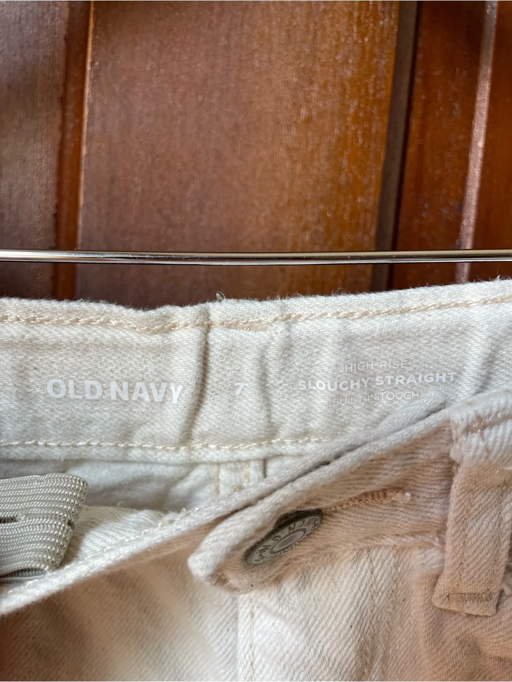 Old Navy girls size 7 high rise slouchy straight jeans